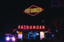 car parked near Fatburger restaurant