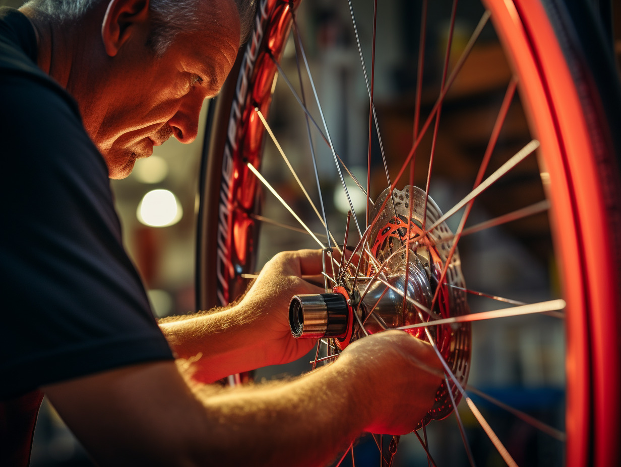 installation fond de jante vélo  +  étapes