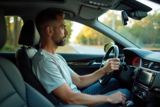 Conducteur adoptant une conduite souple pour réduire la consommation d'essence au quotidien