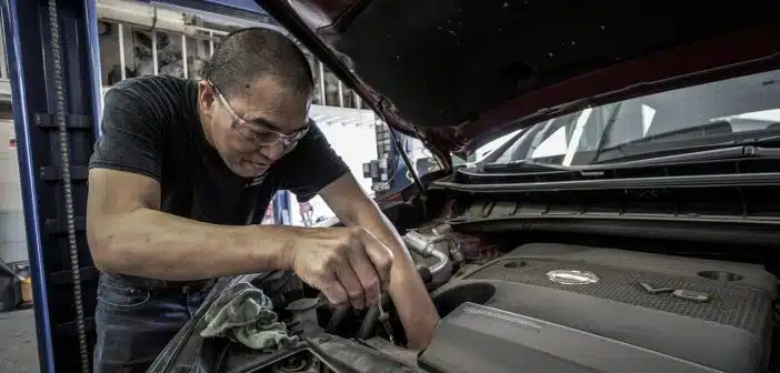 Contrôle technique d'une voiture