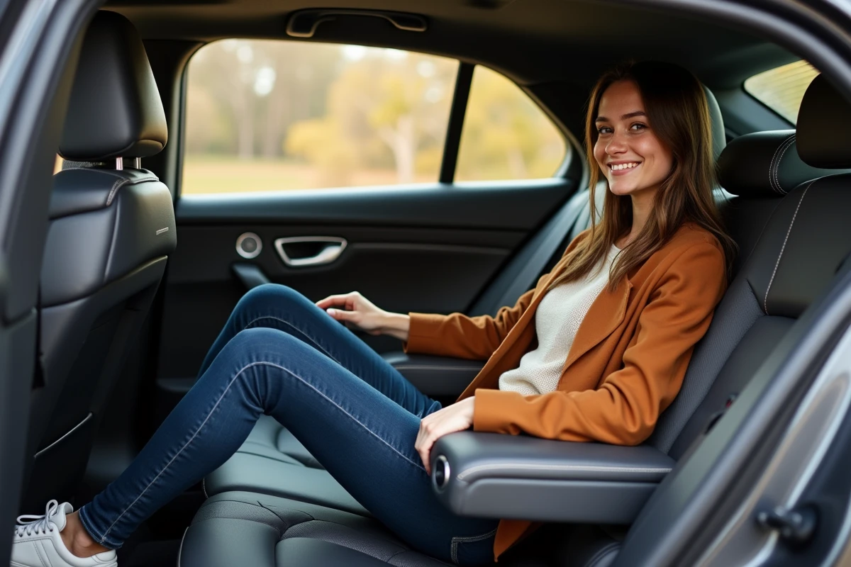 Jeune femme détendue dans l
